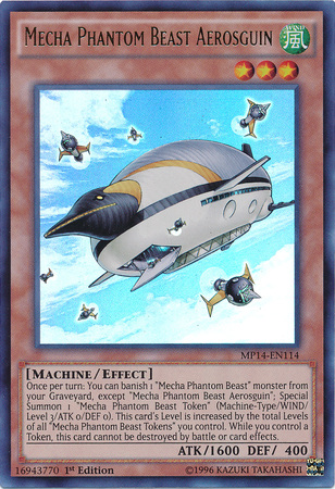 Mecha Phantom Beast Aerosguin [MP14-EN114] Ultra Rare | Gam3 Escape