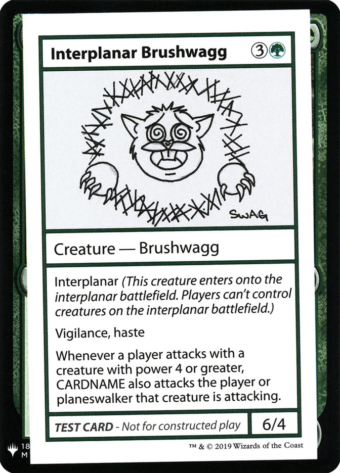 Interplanar Brushwagg [Mystery Booster Playtest Cards] | Gam3 Escape