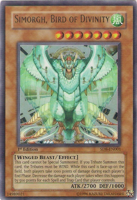 Simorgh, Bird of Divinity [SD8-EN001] Ultra Rare | Gam3 Escape