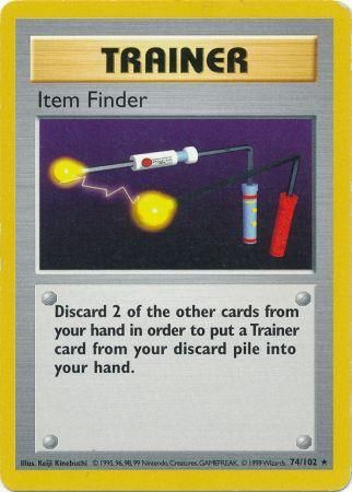 Item Finder (74/102) [Base Set Shadowless Unlimited] | Gam3 Escape