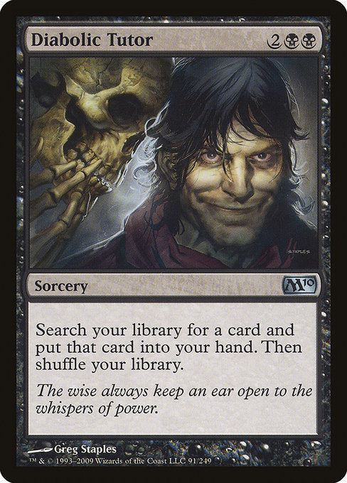 Diabolic Tutor [Magic 2010] | Gam3 Escape