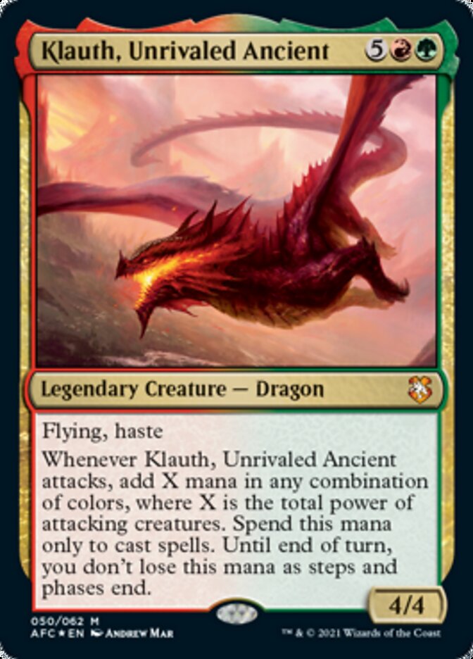 Klauth, Unrivaled Ancient [Dungeons & Dragons: Adventures in the Forgotten Realms Commander] | Gam3 Escape