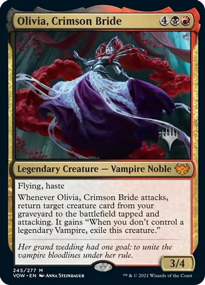 Olivia, Crimson Bride (Promo Pack) [Innistrad: Crimson Vow Promo Pack] | Gam3 Escape