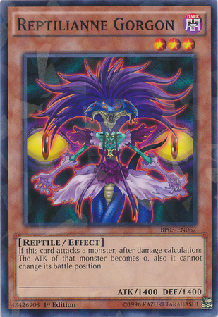 Reptilianne Gorgon (Shatterfoil) [BP03-EN067] Common | Gam3 Escape