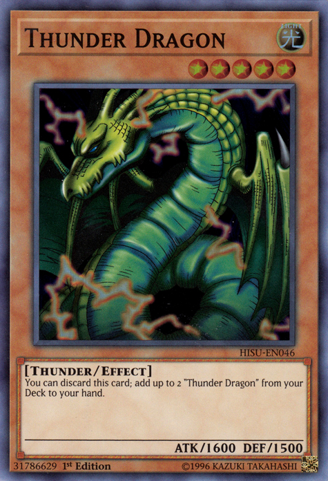 Thunder Dragon [HISU-EN046] Super Rare | Gam3 Escape