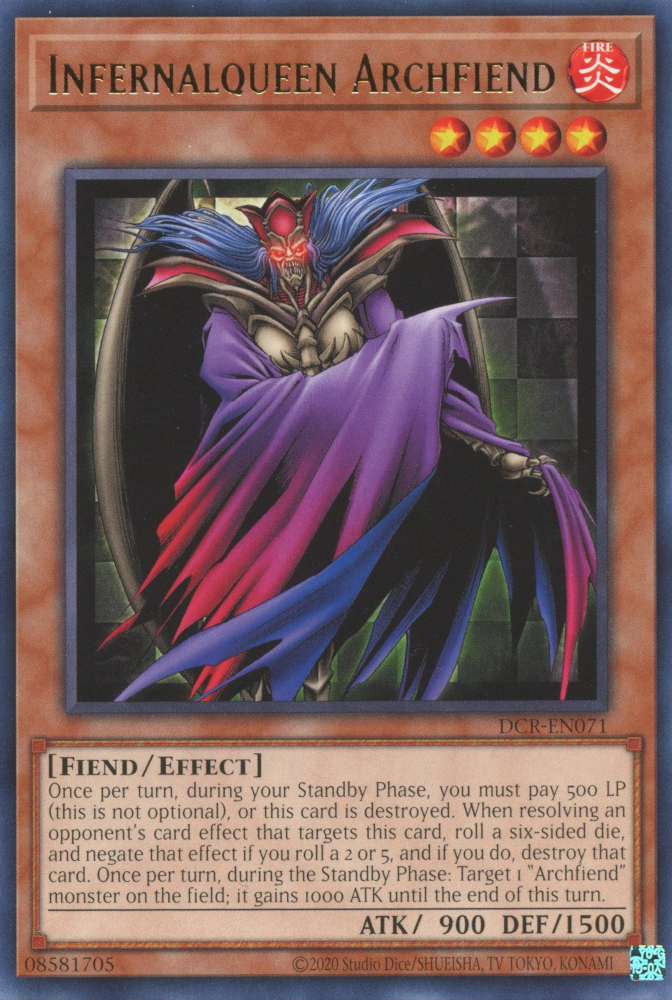 Infernalqueen Archfiend [DCR-EN071] Rare | Gam3 Escape