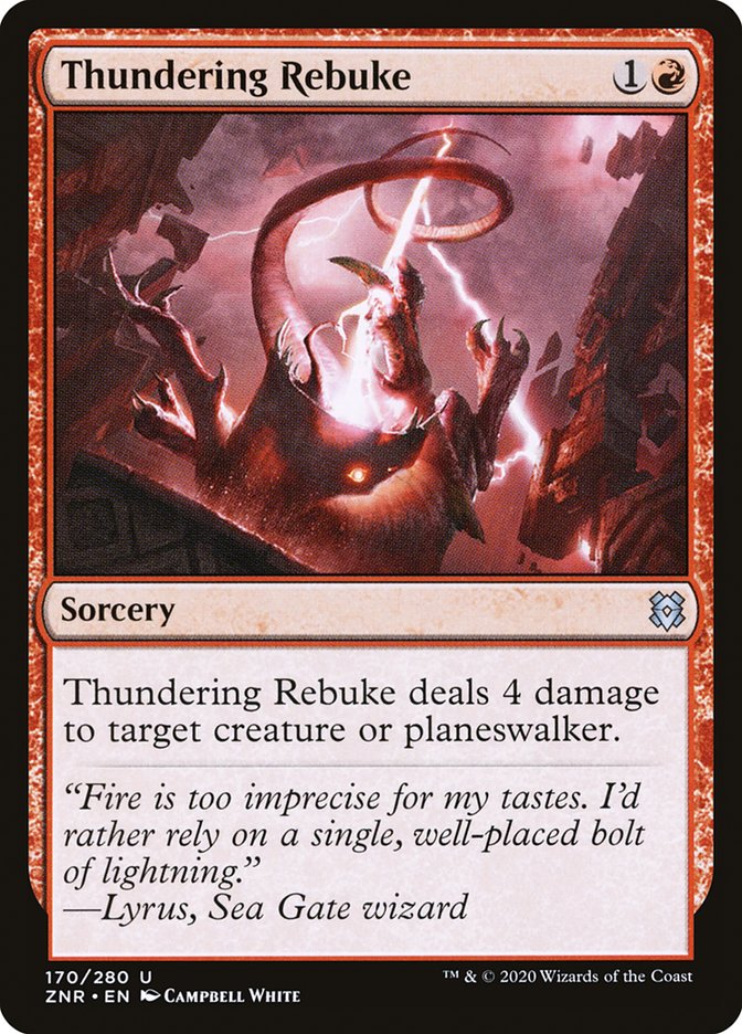 Thundering Rebuke [Zendikar Rising] | Gam3 Escape