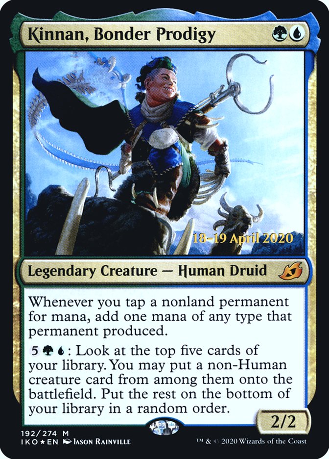 Kinnan, Bonder Prodigy  [Ikoria: Lair of Behemoths Prerelease Promos] | Gam3 Escape