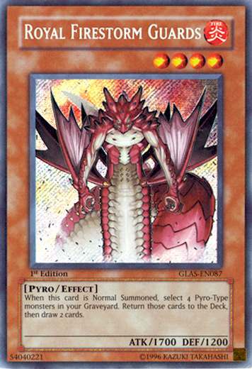 Royal Firestorm Guards [GLAS-EN087] Secret Rare | Gam3 Escape