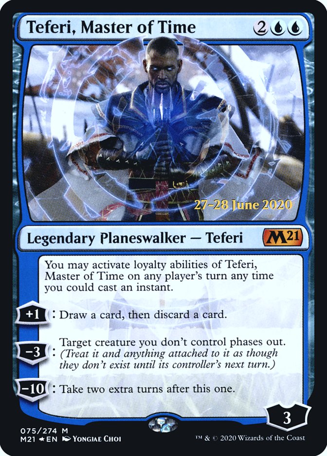 Teferi, Master of Time  [Core Set 2021 Prerelease Promos] | Gam3 Escape