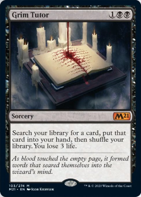 Grim Tutor [Core Set 2021] | Gam3 Escape