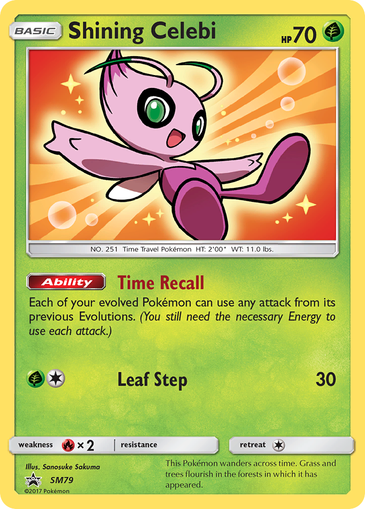 Shining Celebi (SM79) [Sun & Moon: Black Star Promos] | Gam3 Escape