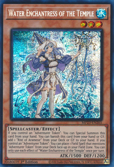 Water Enchantress of the Temple [MP23-EN265] Prismatic Secret Rare | Gam3 Escape