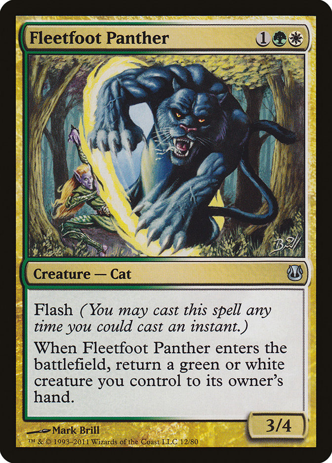 Fleetfoot Panther [Duel Decks: Ajani vs. Nicol Bolas] | Gam3 Escape