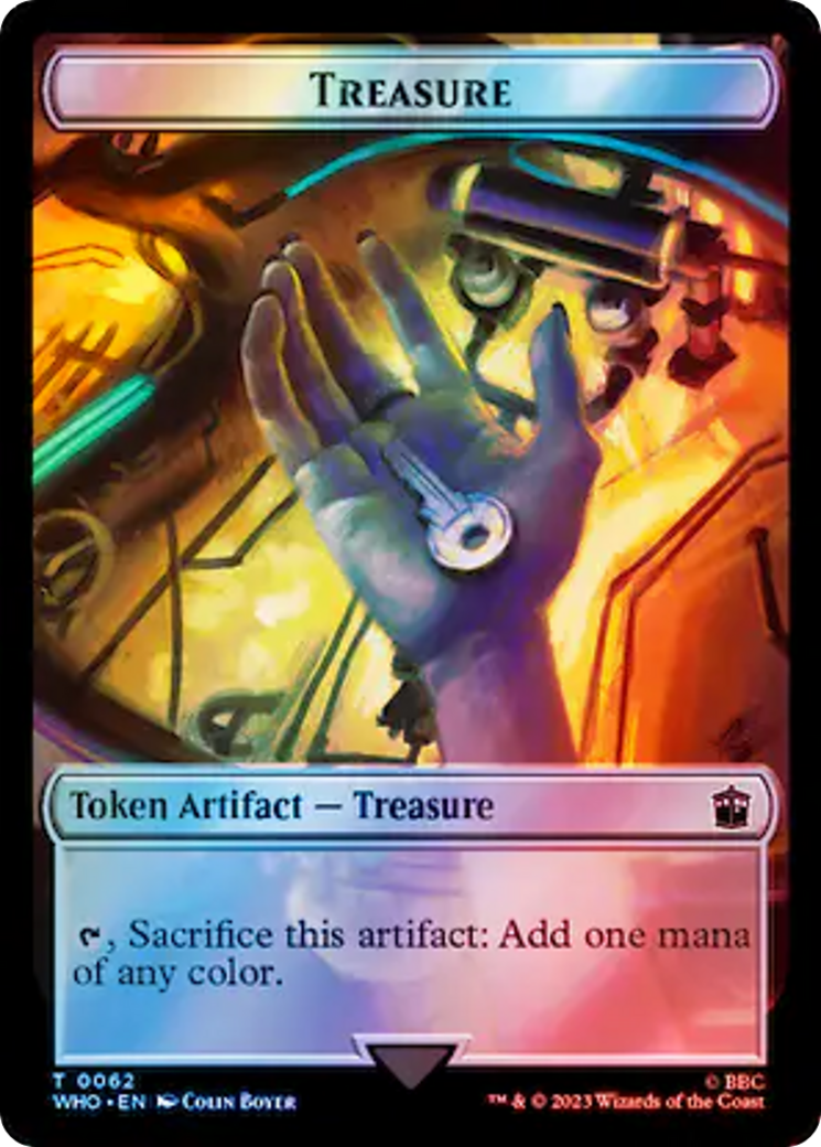 Copy // Treasure (0062) Double-Sided Token (Surge Foil) [Doctor Who Tokens] | Gam3 Escape