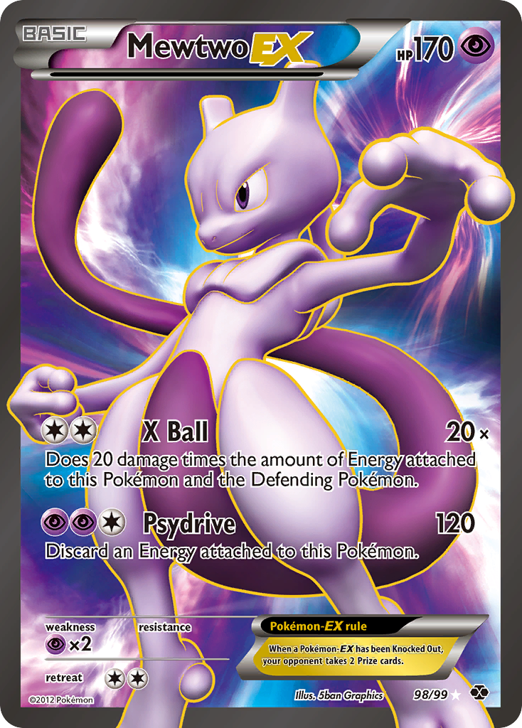 Mewtwo EX (98/99) [Black & White: Next Destinies] | Gam3 Escape