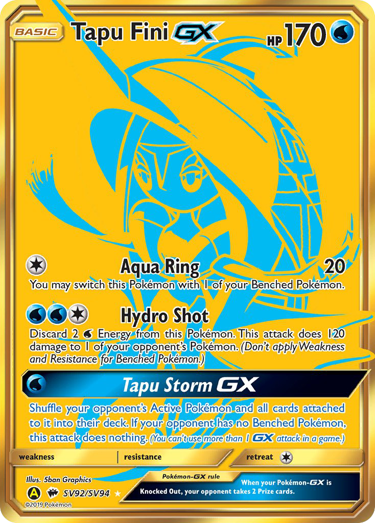 Tapu Fini GX (SV92/SV94) [Sun & Moon: Hidden Fates - Shiny Vault] | Gam3 Escape