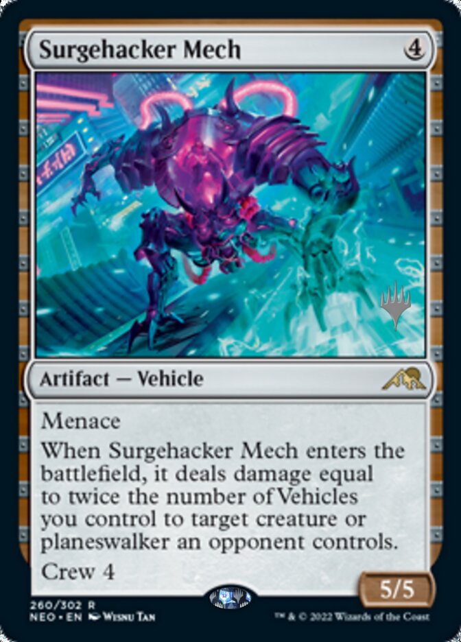 Surgehacker Mech (Promo Pack) [Kamigawa: Neon Dynasty Promos] | Gam3 Escape