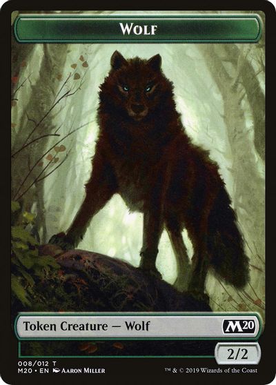 Wolf Double-sided Token [Challenger Decks 2020 Tokens] | Gam3 Escape