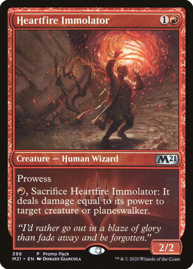 Heartfire Immolator (Promo Pack) [Core Set 2021 Promos] | Gam3 Escape