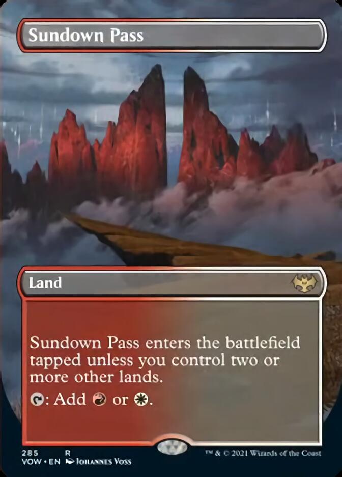 Sundown Pass (Borderless) [Innistrad: Crimson Vow] | Gam3 Escape