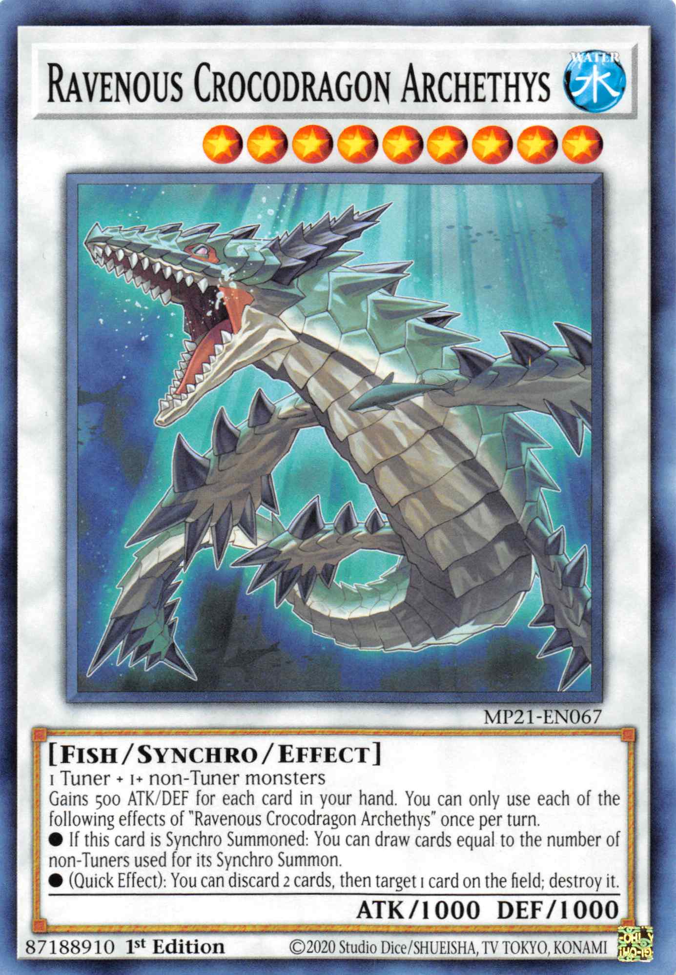 Ravenous Crocodragon Archethys [MP21-EN067] Common | Gam3 Escape