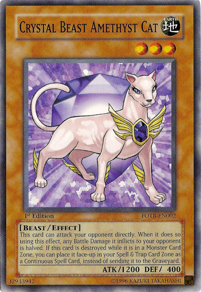 Crystal Beast Amethyst Cat [FOTB-EN002] Common | Gam3 Escape