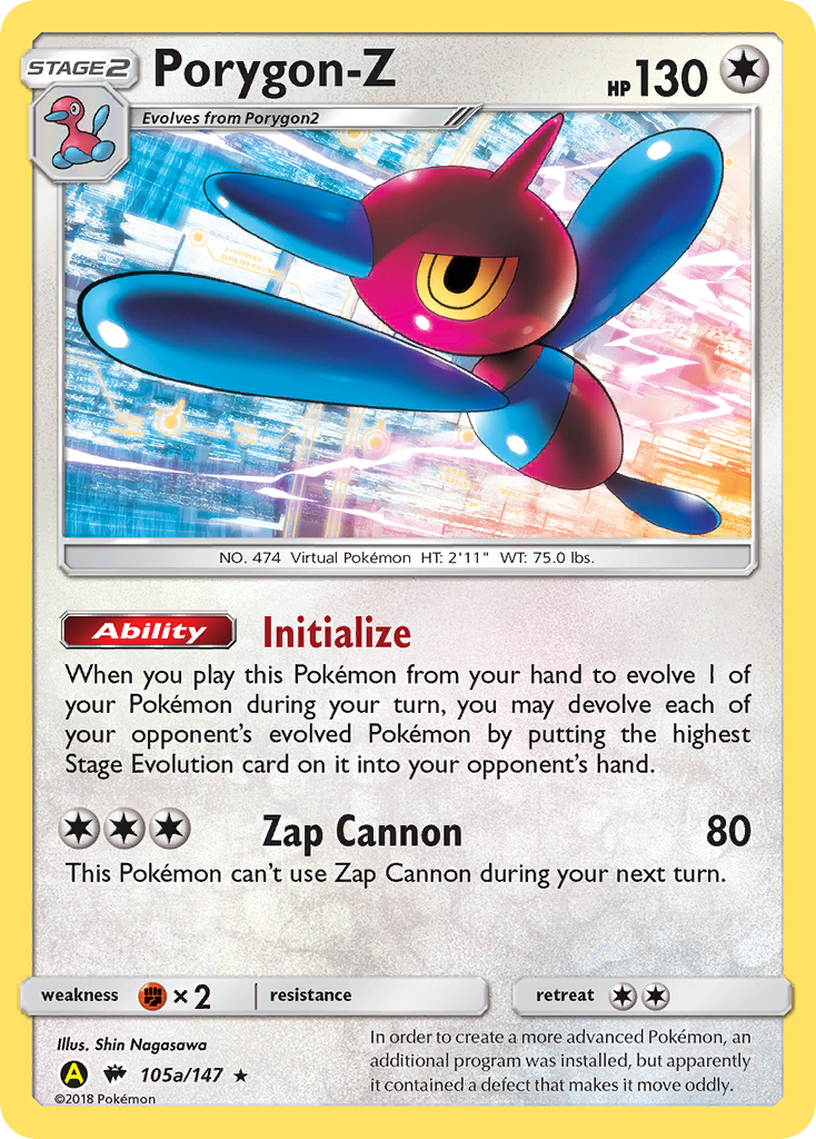 Porygon-Z (105a/147) (Alternate Art Promo) [Sun & Moon: Burning Shadows] | Gam3 Escape