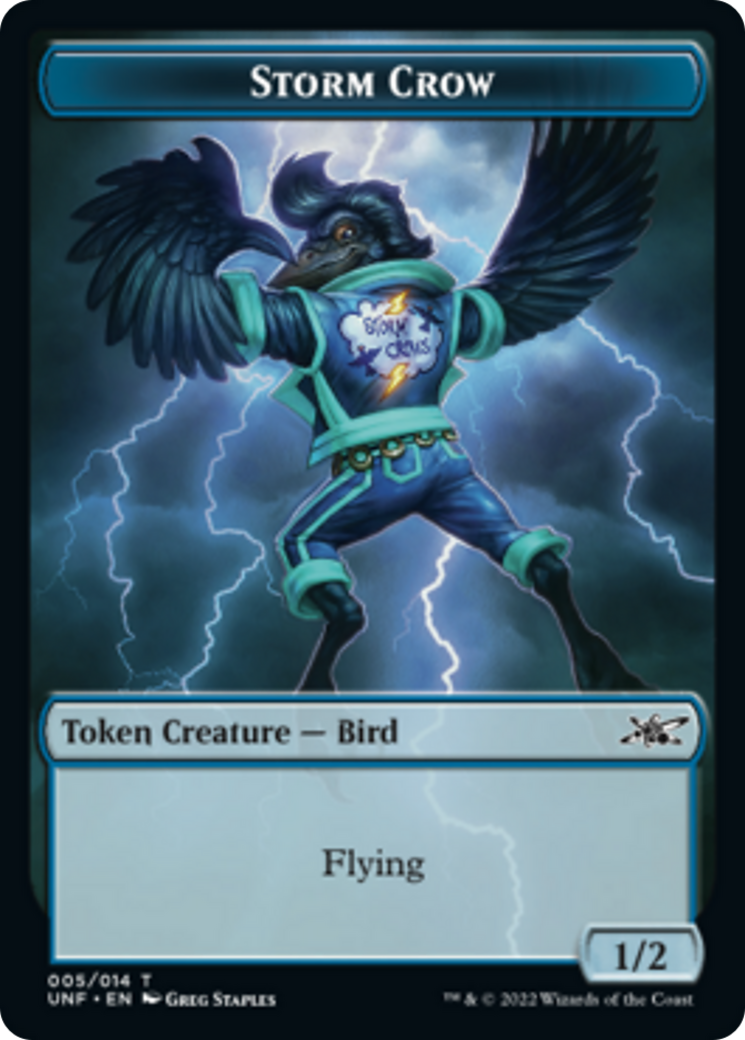 Teddy Bear // Storm Crow Double-sided Token [Unfinity Tokens] | Gam3 Escape