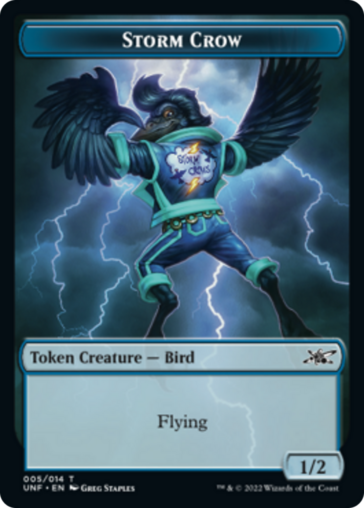 Zombie Employee // Storm Crow Double-sided Token [Unfinity Tokens] | Gam3 Escape