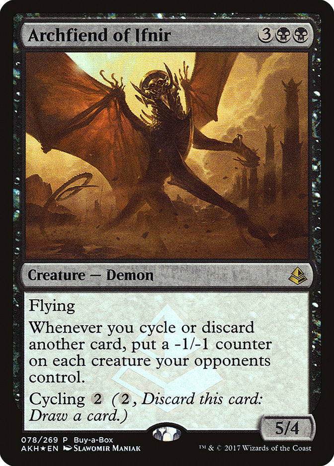 Archfiend of Ifnir (Buy-A-Box) [Amonkhet Promos] | Gam3 Escape