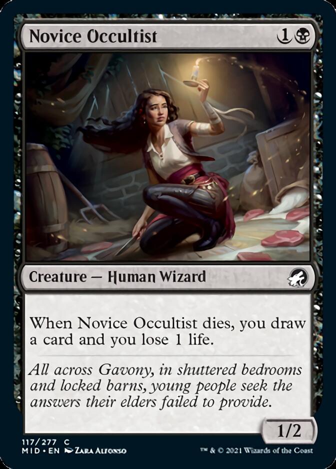 Novice Occultist [Innistrad: Midnight Hunt] | Gam3 Escape