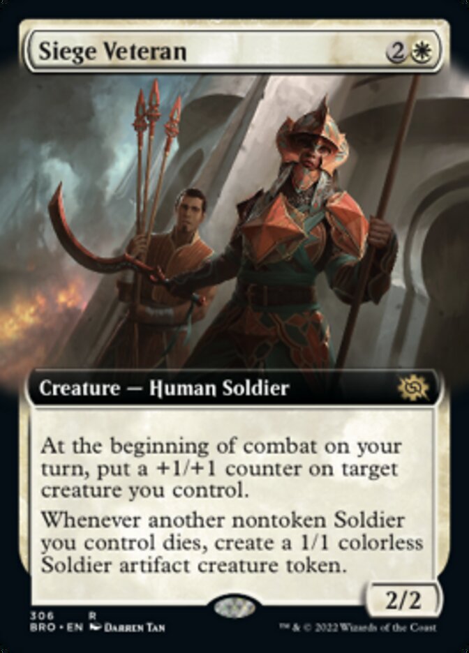 Siege Veteran (Extended Art) [The Brothers' War] | Gam3 Escape