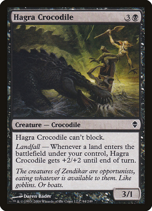 Hagra Crocodile [Zendikar] | Gam3 Escape