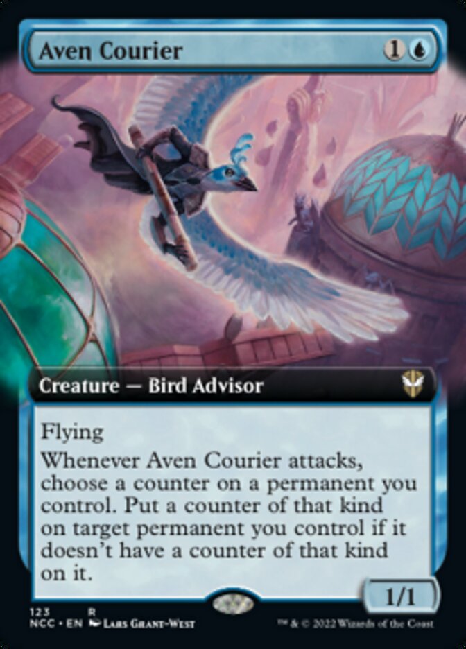 Aven Courier (Extended Art) [Streets of New Capenna Commander] | Gam3 Escape