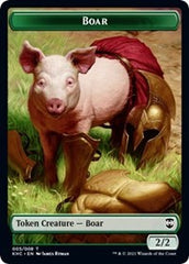 Boar // Spirit Double-sided Token [Kaldheim Commander Tokens] | Gam3 Escape