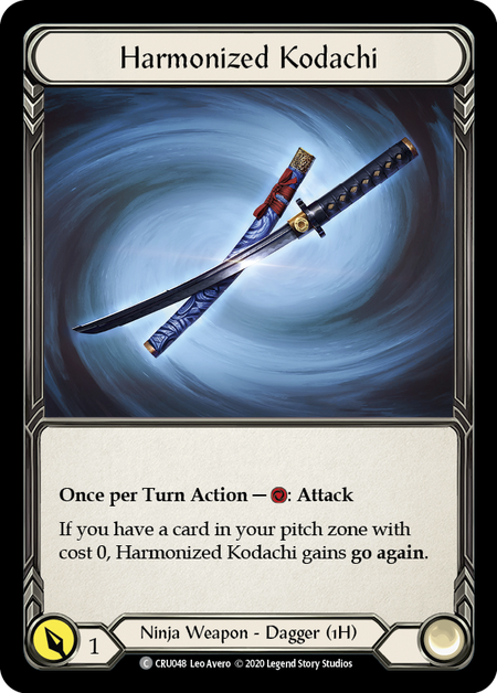 Harmonized Kodachi (Rainbow Foil) [CRU048-RF] Unlimited Rainbow Foil | Gam3 Escape