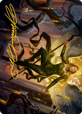 Sigarda, Champion of Light Art Card (Gold-Stamped Signature) [Innistrad: Midnight Hunt Art Series] | Gam3 Escape