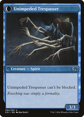 Uninvited Geist // Unimpeded Trespasser [Shadows over Innistrad] | Gam3 Escape