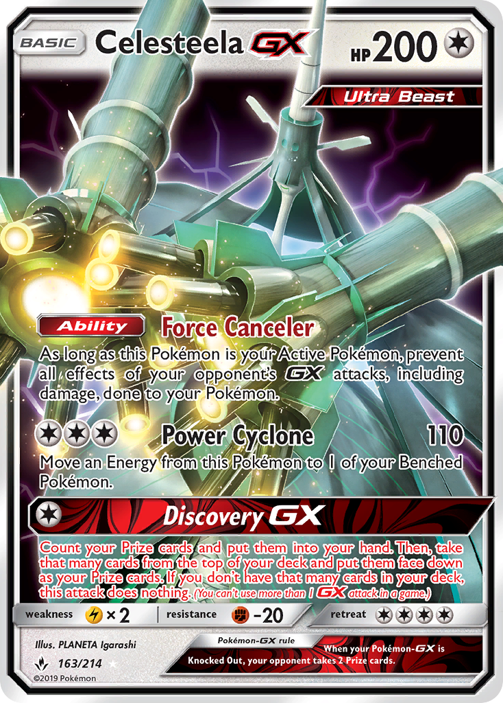 Celesteela GX (163/214) [Sun & Moon: Unbroken Bonds] | Gam3 Escape