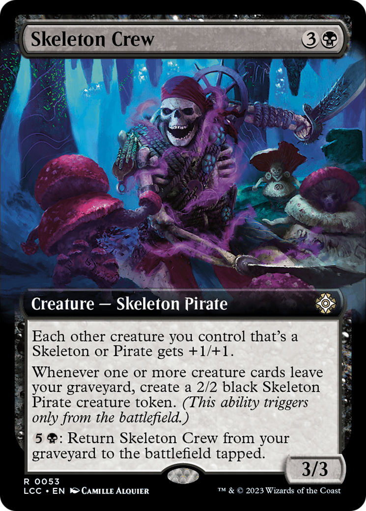 Skeleton Crew (Extended Art) [The Lost Caverns of Ixalan Commander] | Gam3 Escape