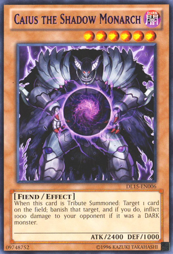 Caius the Shadow Monarch (Purple) [DL15-EN006] Rare | Gam3 Escape