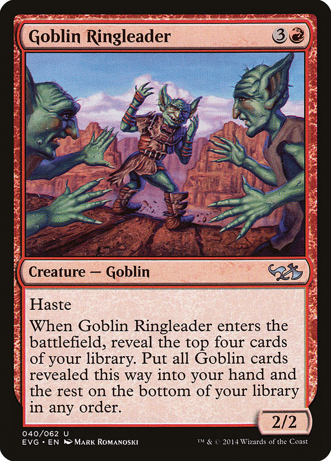 Goblin Ringleader (Elves vs. Goblins) [Duel Decks Anthology] | Gam3 Escape