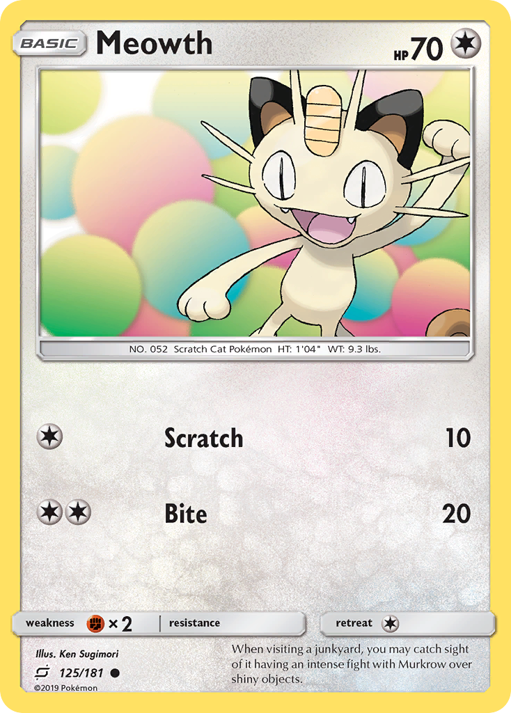 Meowth (125/181) [Sun & Moon: Team Up] | Gam3 Escape