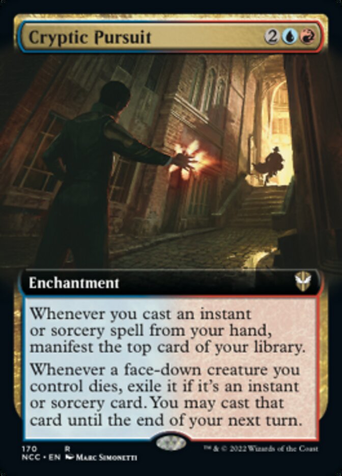 Cryptic Pursuit (Extended Art) [Streets of New Capenna Commander] | Gam3 Escape