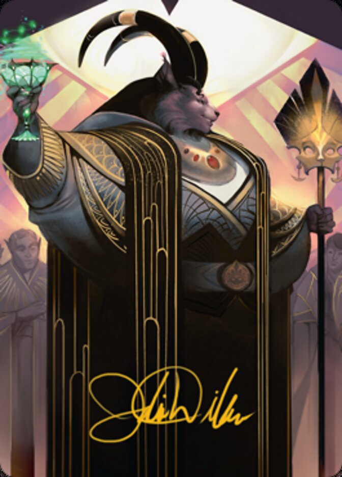 Jetmir, Nexus of Revels 2 Art Card (Gold-Stamped Signature) [Streets of New Capenna Art Series] | Gam3 Escape