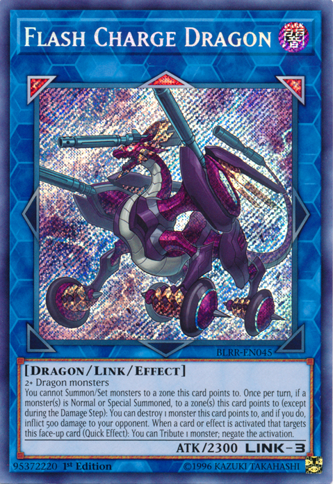 Flash Charge Dragon [BLRR-EN045] Secret Rare | Gam3 Escape