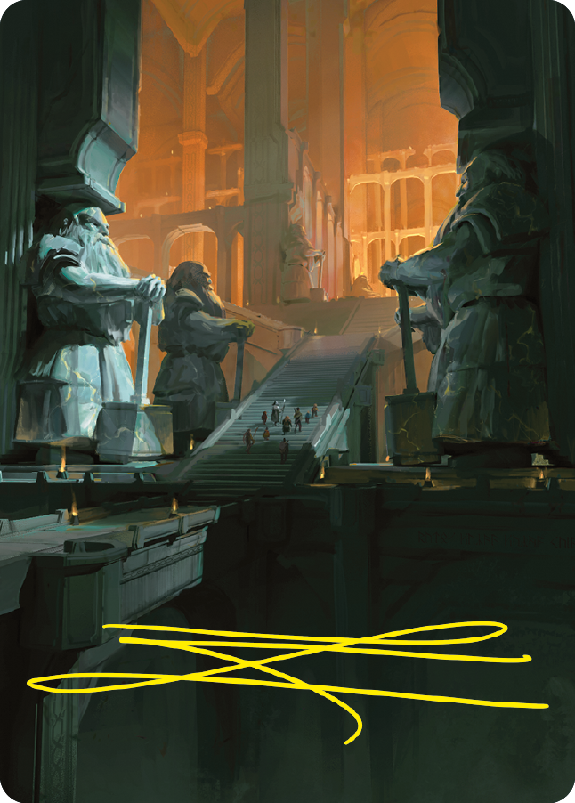 Mines of Moria Art Card (Gold-Stamped Signature) [The Lord of the Rings: Tales of Middle-earth Art Series] | Gam3 Escape