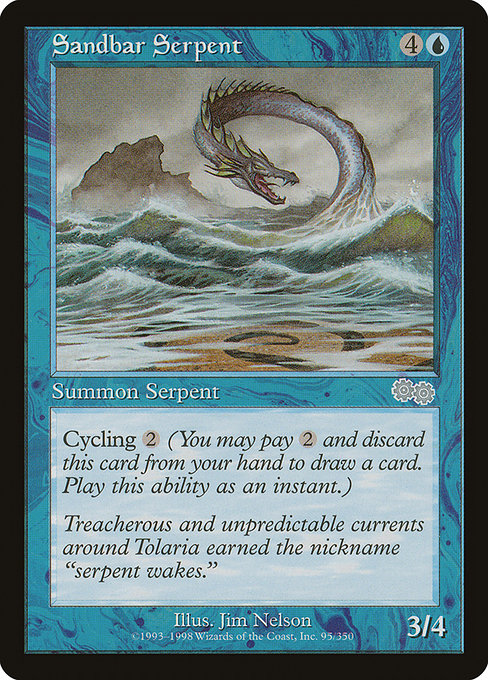 Sandbar Serpent [Urza's Saga] | Gam3 Escape