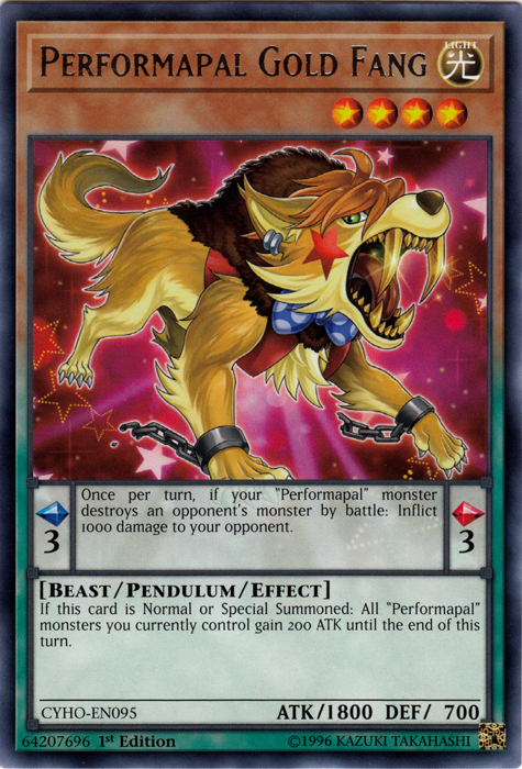 Performapal Gold Fang [CYHO-EN095] Rare | Gam3 Escape